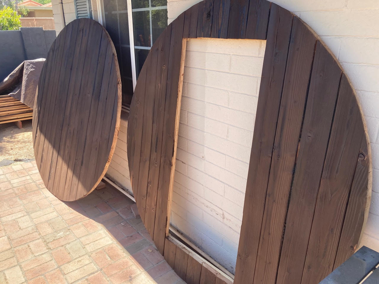 Customer barrel sauna build